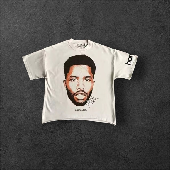 Nostalgia White Short Sleeve Tee with Graphic Print - Picture 1 of 3